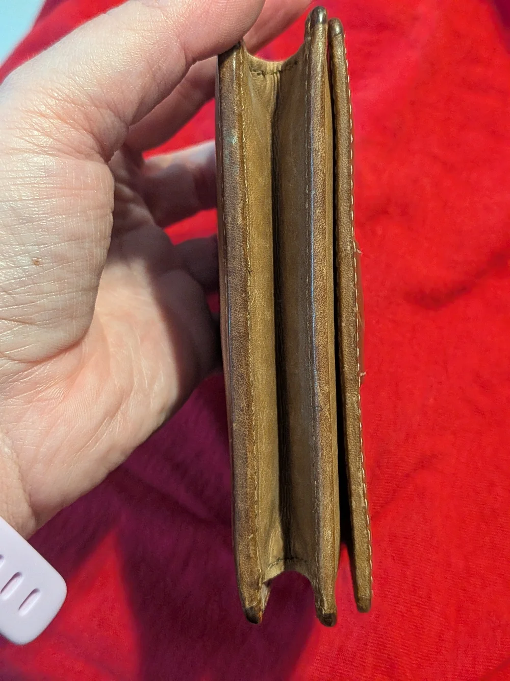 Coach Vintage Leatherware Embossed Leather Flap Clutch Wallet
